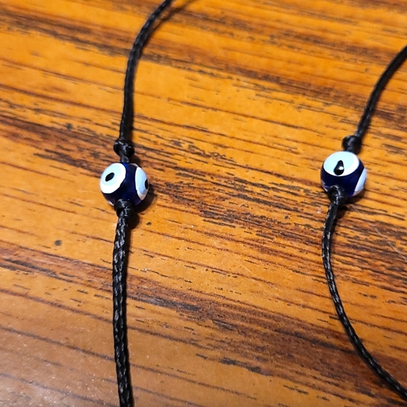 Black Evil Eye Wrap Bracelet - Beaded - Picture 4 of 4